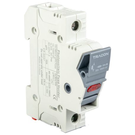 Tracon 50A, 14x51mm, Un=400V/690V, 1P, LED CFBL1P50 Szakaszolókapcsoló-biztosító hengeres bizt.hoz, maszkolható 5997374235839