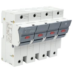   Tracon 100A, 22x58mm, Un=400V/690V, 3P+N right, LED CFBL3P+N100 Szakaszolókapcsoló-biztosító hengeres bizt.hoz, maszkolható 5997374235877