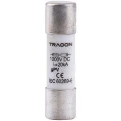   Tracon gPV, 6A,1000VDC,35kA,10x38 CFPV-10X38-6 Hengeres biztosító PV 5997374236102