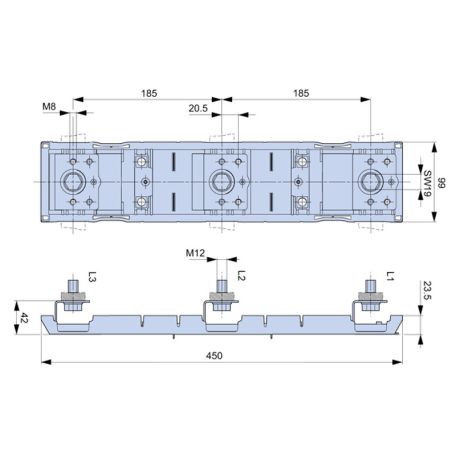 Tracon  AL-SL00/42 Adapter 00-ás méretű készülék kiemelésére, SL00-hoz 5997374186858
