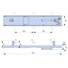 Tracon  H-RF Függőleges síntakaró, füllel,100mm széles,185 mm-rendszerhez 5997374186865