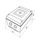 Tracon IP65 TKTS-03 Műanyag kézikapcsoló tokozat, 3-as méret 5997374184229