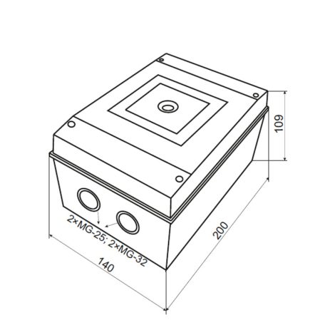 Tracon IP65 TKTS-03 Műanyag kézikapcsoló tokozat, 3-as méret 5997374184229