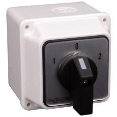   Tracon 400V, 50Hz, 20A, 2×3P, 5,5kW, 48×48mm, 60°, IP65 TKV-206/3T65 Tokozott választókapcsoló, 1-0-2 5997374156974