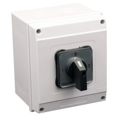   Tracon 400V, 50Hz, 25A, 2×3P, 7,5kW, 48×48mm, 90°, IP65 TKV-259/3T65 Tokozott választókapcsoló, 1-0-2 5997374189583