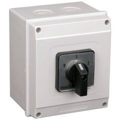   Tracon 400V, 50Hz, 20A, 2×4P, 5,5kW, 48×48mm, 60°, IP65 TKB-206/4T65 Tokozott választókapcsoló, 0-1-2 5997374189439