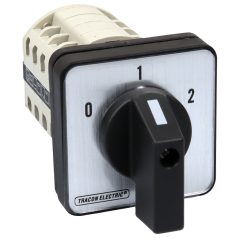  Tracon 400V, 50Hz, 25A, 2×4P, 7,5kW, 48×48mm, 60° TKB-256/4 Választókapcsoló, 0-1-2 5997374140423