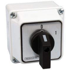   Tracon 400V, 50Hz, 63A, 18,5kW, 64×64mm, IP44 TKM-63/QT Tokozott közvetlen motorkapcsoló, BE-KI 5997374141024