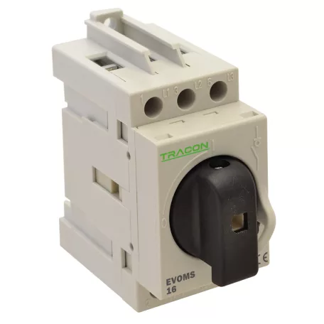 Tracon 400V, 50Hz, 16A, 3P, 10mm2 EVOMS16/3 Sorolható lakatolható szakaszoló kapcsoló 5997374210546