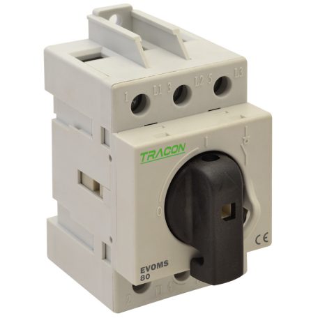 Tracon 400V, 50Hz, 80A, 3P, 25-50mm2 EVOMS80/3 Sorolható lakatolható szakaszoló kapcsoló 5997374210584