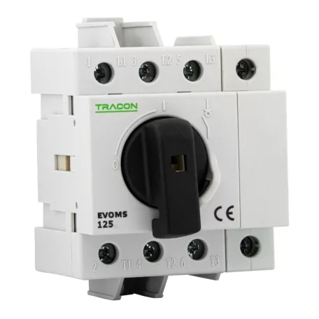Tracon 400V, 50Hz, 125A, 1P, 25-50mm2 EVOMS-N63-125 N pólus az EVOMS szériához 5997374150224