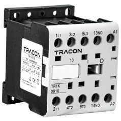   Tracon 660V, 50Hz, 9A, 4kW, 400V AC, 3×NO+1×NO TR1K0910V7 Segédkontaktor 5997374143097