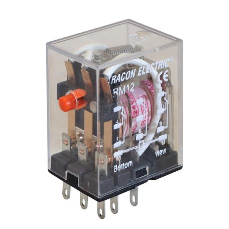 Tracon 12V DC / 3×CO, (3A, 230V AC / 28V DC) RM12-12DC Miniatűr relé 5997374115339