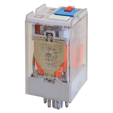 Tracon 110V AC / 2×CO (10A, 230V AC / 28V DC) RT08-110AC Ipari teljesítmény relé 5997374137058