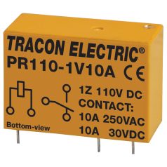   Tracon 110V DC / 1×CO (10A, 230V AC / 30V DC) PR110-1V10A Print relé 5997374136235