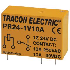   Tracon 24V DC / 1×CO (10A, 230V AC / 30V DC) PR24-1V10A Print relé 5997374114899