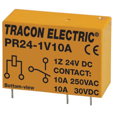 Tracon 24V DC / 1×CO (10A, 230V AC / 30V DC) PR24-1V10A Print relé 5997374114899