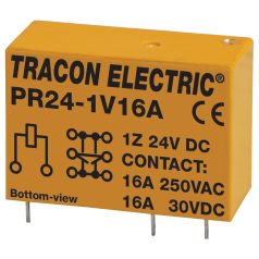   Tracon 24V DC / 1×CO (16A, 230V AC / 30V DC) PR24-1V16A Print relé 5997374153140