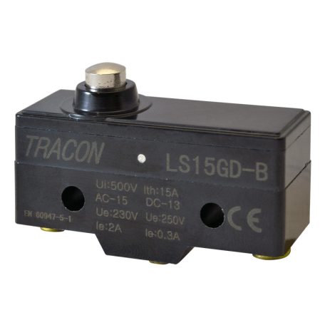 Tracon 1xCO, 2A/230V AC-15, 0,3A/250V DC-13, IP00 LS15GD-B Helyzetkapcsoló, rövid kúpos, ütküzős 5997374132824