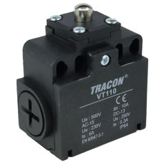   Tracon 1xNO+1xNC, 6A/230V AC-15, 0,3A/250V DC-13, IP65 VT110 Helyzetkapcsoló, kúpos-ütközős 5997374111195
