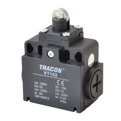   Tracon 1xNO+1xNC, 6A/230V AC-15, 0,3A/250V DC-13, IP65 VT102 Helyzetkapcsoló, görgős 5997374111188