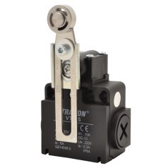   Tracon 1xNO+1xNC, 6A/230V AC-15, 0,3A/250V DC-13, IP65 VT145 Helyzetkapcsoló, lengőkar-görgő 5997374203500