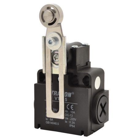 Tracon 1xNO+1xNC, 6A/230V AC-15, 0,3A/250V DC-13, IP65 VT145 Helyzetkapcsoló, lengőkar-görgő 5997374203500