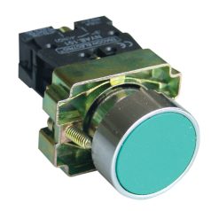   Tracon 1×NO, 3A/240V AC, IP42 NYGBA31Z Egyszerű nyomógomb, fémalapra szerelt, zöld 5997374120319