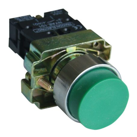 Tracon 1×NO, 3A/240V AC, IP44 NYGBL31ZT Tokozott kiálló nyomógomb, fémalapra szerelt, zöld 5997374157735