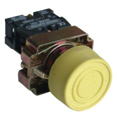   Tracon 1×NO, 3A/240V AC, IP55 NYGBP51S Gumiburkolatos nyomógomb, fémalapra szerelt, sárga 5997374134675