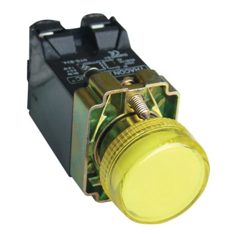 Tracon 3A/230V AC, IP44, NYGI6 NYGBV45ST Tokozott jelzőlámpa, fémalap, sárga, trafóval, izzó nélk. 5997374158626