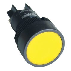   Tracon 1×NO, 0,4A/400V AC, IP42, d=22mm NYGEA151S Nyomógomb, műanyag testű, sárga 5997374135061