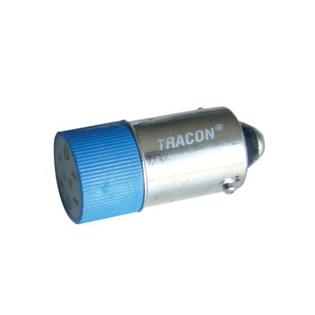 Tracon 230V AC/DC, Ba9s NYGL-ACDC230B LED-es jelzőizzó, kék 5997374170444