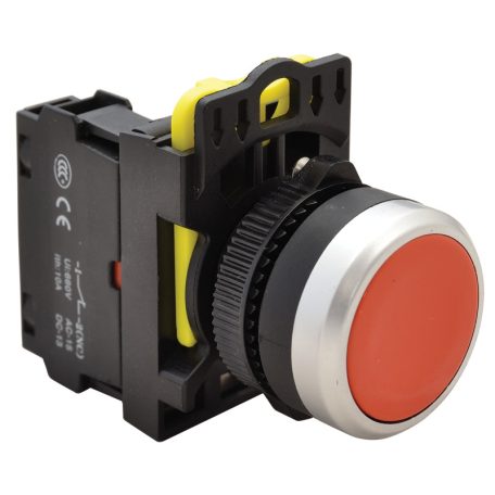 Tracon 1×NC, 5A/230V AC-15, IP65 NYG3-R Egyszerű nyomógomb, piros 5997374204279
