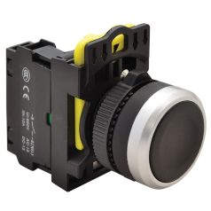   Tracon 1×NO, 5A/230V AC-15, IP65 NYK3-BK Egyszerű nyomókapcsoló, fekete 5997374204286