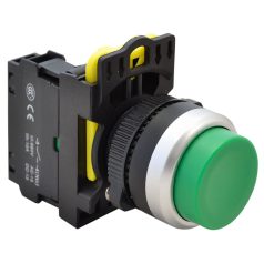   Tracon 1×NO, 5A/230V AC-15, IP65 NYG3-HG Kiálló nyomógomb, zöld 5997374204354