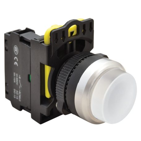 Tracon 1×NO, 5A/230V AC-15, IP65 NYG3-HW Kiálló nyomógomb, fehér 5997374204361