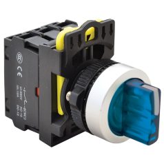  Tracon 1×NO+1×NC, 5A/230V AC-15, IP65, LED 230V AC/DC NYK3-SL31B Világítókaros kapcsoló, kék, LED, háromállású 5997374205023