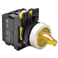   Tracon 1×NO+1×NC, 5A/230V AC-15, IP65, LED 230V AC/DC NYK3-SL24Y Világítókaros kapcsoló, sárga,LED, kétállású, rugóvissza 5997374205139