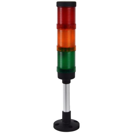 Tracon AC230V, 3 R,Y,G, IP65 NYG3-50RYG Fényjelző oszlop, függőleges alap, (hangjelző nélkül) 5997374214872