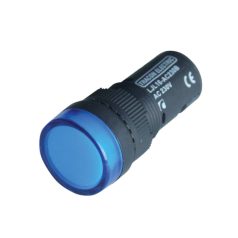   Tracon 230V AC/DC, d=16mm LJL16-BE LED-es jelzőlámpa, kék 5997374132343