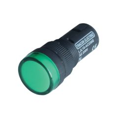   Tracon 12V AC/DC, d=16mm LJL16-GA LED-es jelzőlámpa, zöld 5997374132367