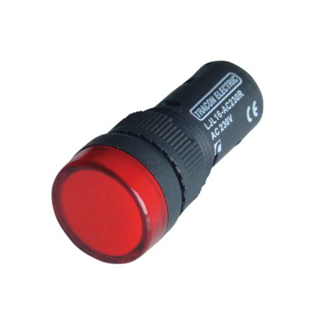 Tracon 12V AC/DC, d=16mm LJL16-RA LED-es jelzőlámpa, piros 5997374132411