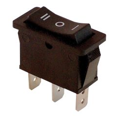   Tracon 16(6)A, 250V AC TES-12 Készülékkapcsoló, háromállású, fekete (I-0-II felirat) 5997374138222