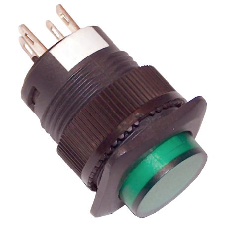 Tracon 1×NO, 110V AC/DC MNK-110G Mini jelzőlámpás nyomókapcsoló, zöld 5997374133692