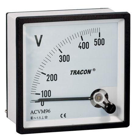Tracon 72×72mm, 120V AC ACVM72-120 Analóg váltakozó áramú voltmérő 5997374126564