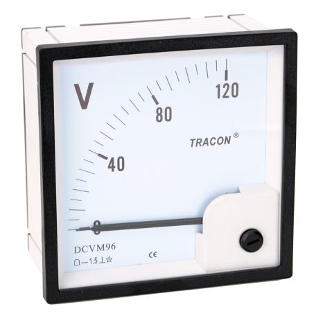 Tracon 96×96mm, 120V DC DCVM96-120 Analóg egyenáramú voltmérő 5997374127943