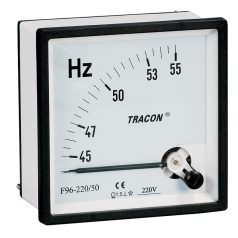   Tracon 96×96mm, 230V / 45-55Hz F96-220/50 Frekvencia mérő 5997374128445