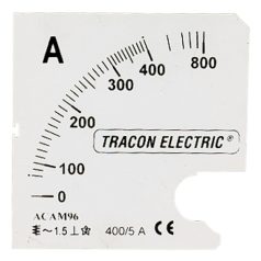   Tracon 0 - 75 (150) A SCALE-AC96-75/5A Skálalap ACAM96-5 alapműszerhez 5997374195195