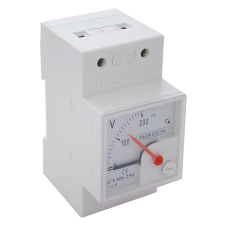 Tracon 25 V DC DCVMS-25 Sínre pattintható analóg egyenáramú voltmérő 5997374182850